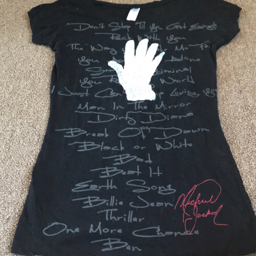 Michael Jackson Hits & Glove Tee